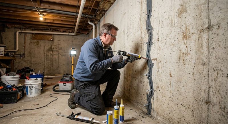 Basement Crack Repair in Fort Bend County, TX