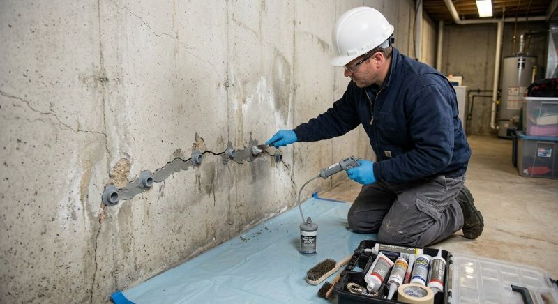 Basement Crack Repair in Fort Bend County, TX