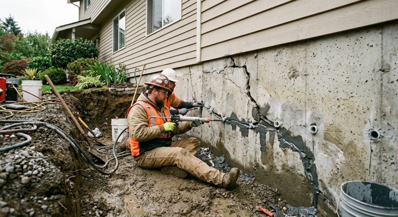 Basement Foundation Repair in Katy, TX