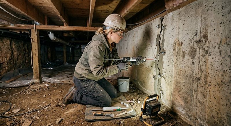 Basement Foundation Repair in Rosenberg, TX