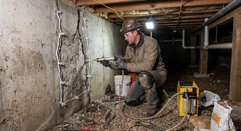 Basement Foundation Repair in Wallis, TX