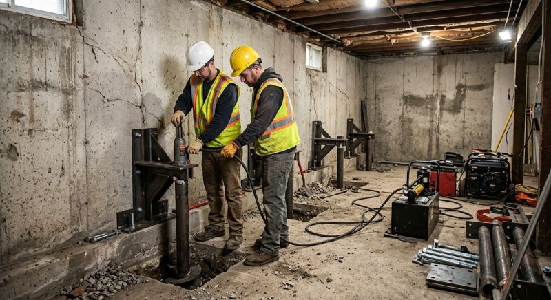 Basement Stabilization in Fort Bend County, TX