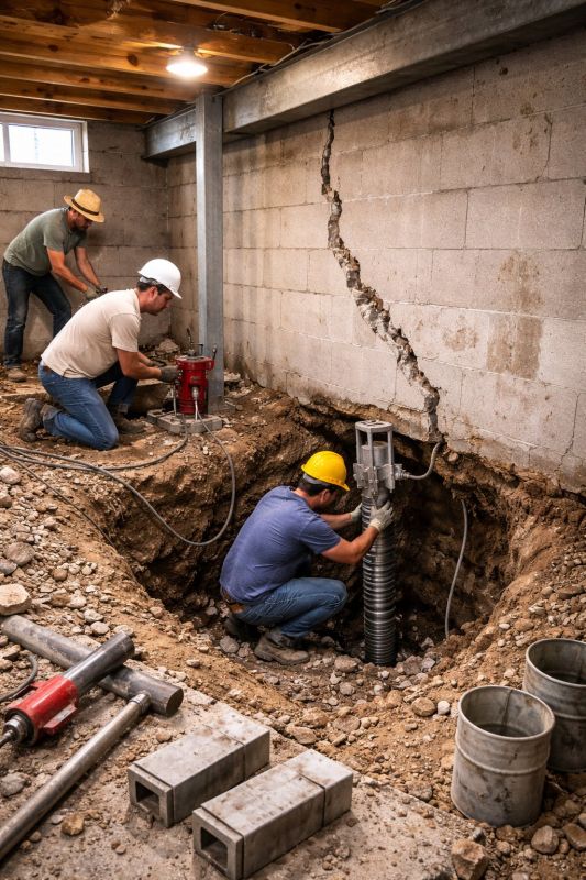 Foundation Structural Repair in Wallis, TX