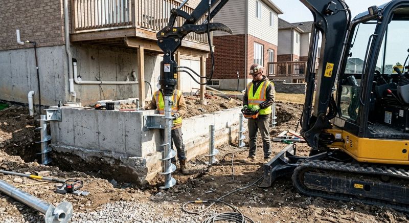 Helical Piers Installation in Fort Bend County, TX