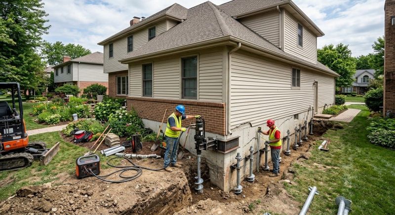 Helical Piers Installation in Fort Bend County, TX