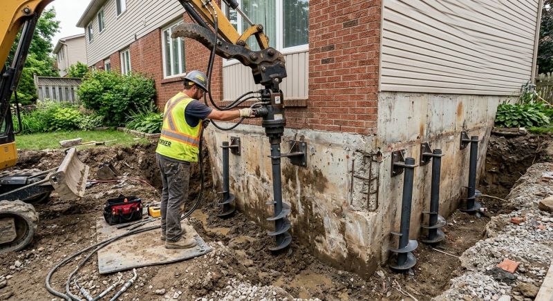 Helical Pile Installation in Fort Bend County, TX