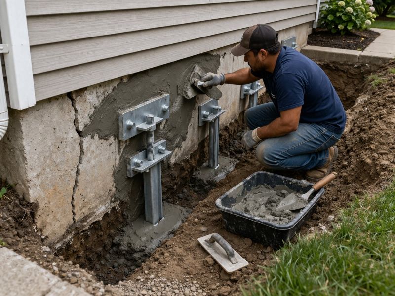 House Foundation Repair in Rosenberg, TX