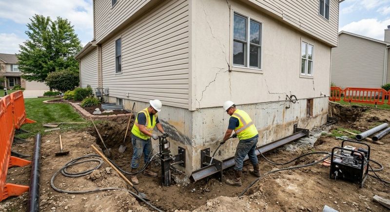 Sinking Foundation Repair in Beasley, TX