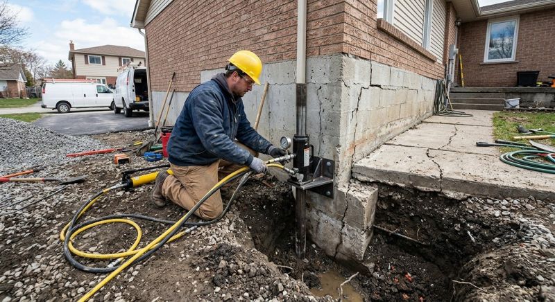 Sinking Foundation Repair in Guy, TX