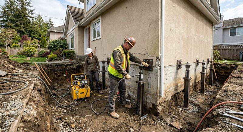 Sinking Foundation Repair in Fort Bend County, TX