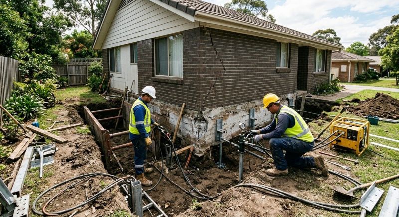 Sinking Foundation Repair in Pearland, TX