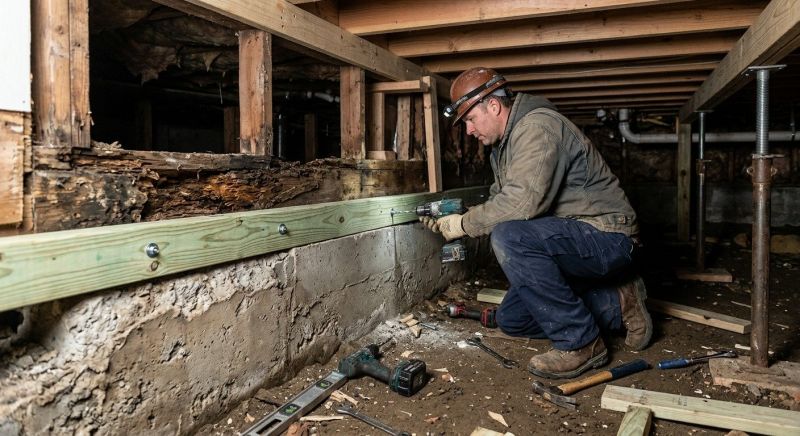 Sinking Foundation Repair in Rosharon, TX