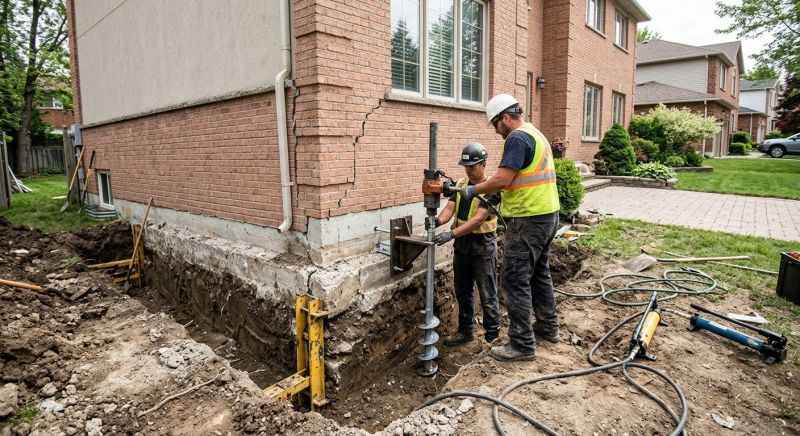 Sinking Foundation Repair in Wallis, TX